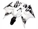 Carenados Moto Yamaha YZF R6S 2006-2009 - Blanco Negro Brillante Baratos
