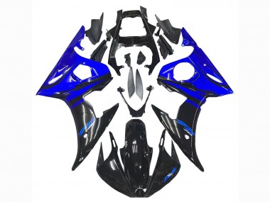 Carenados Moto Yamaha YZF R6S 2006-2009 - Azul Negro Brillante Baratos