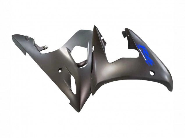 Carenados Moto Yamaha YZF R6 2003-2004 - Negro Mate Azul Baratos