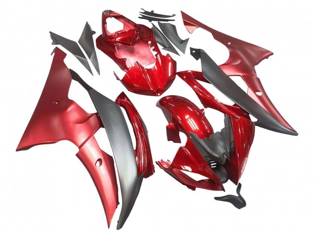 Carenados Moto Yamaha YZF 600 R6 2008-2016 - Rojo Gris Baratos