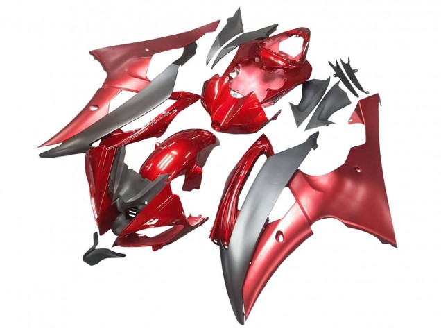 Carenados Moto Yamaha YZF 600 R6 2008-2016 - Rojo Gris Baratos