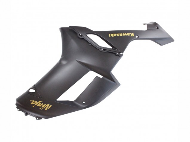 Carenados Moto Kawasaki ZX6R 2007-2008 - Negro Mate Amarillo Logo Ninja Baratos