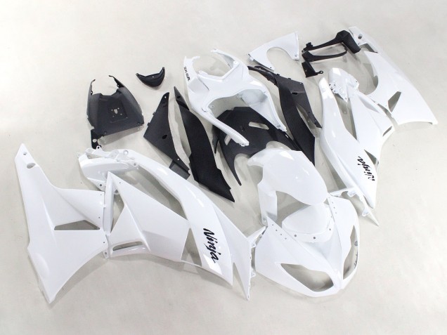 Carenados Moto Kawasaki ZX6R 2009-2012 - Blanco Negro Ninja Baratos