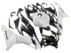 Carenados Moto Kawasaki ZX6R 2019-2022 - Blanco Negro FibraCarbono Baratos