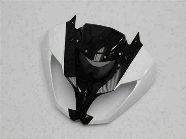 Carenados Moto Kawasaki ZX6R 2009-2012 - Negro Brillante Blanco Baratos