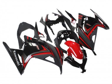 Carenados Moto Kawasaki EX300 2013-2024 - Rojo Negro Baratos
