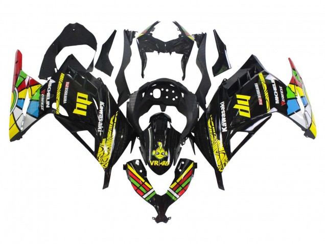 Carenados Moto Kawasaki EX300 2013-2024 - Negro Brillante Amarillo Rojo Verde Azul Blanco Baratos