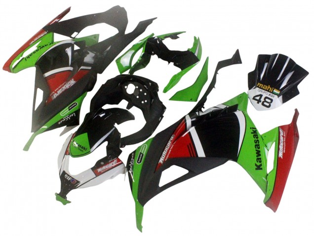 Carenados Moto Kawasaki EX300 2013-2024 - Verde Blanco Rojo Negro Elf Baratos
