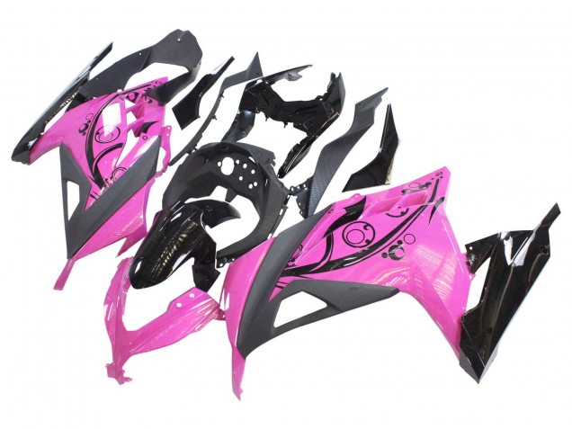 Carenados Moto Kawasaki EX300 2013-2024 - Rosa Negro Baratos