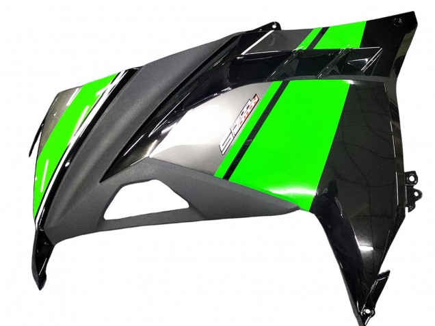 Carenados Moto Kawasaki EX300 2013-2024 - Verde Plata Negro Baratos