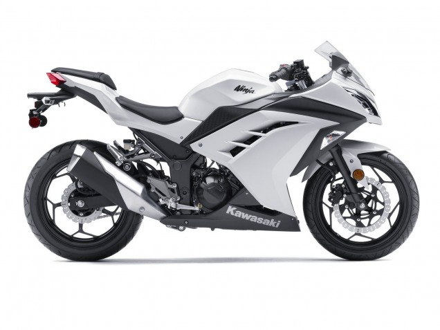 Carenados Moto Kawasaki EX300 2013-2024 - Blanco Negro Baratos