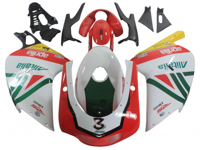Carenados Moto Aprilia RS125 2000-2005 - Blanco Amarillo Verde Negro Alitalia 3 Baratos