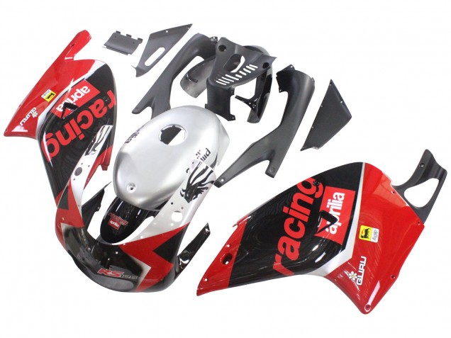 Carenados Moto Aprilia RS125 2000-2005 - Rojo Negro Plata Carrera Baratos
