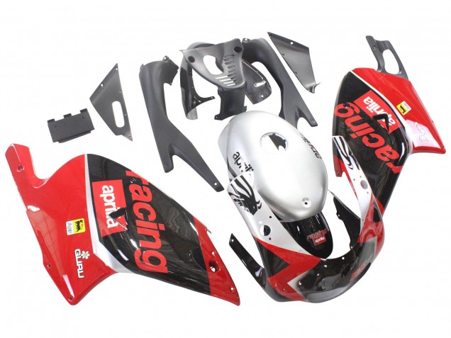 Carenados Moto Aprilia RS125 2000-2005 - Rojo Negro Plata Carrera Baratos