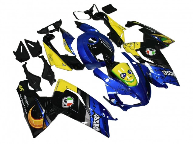Carenados Moto Aprilia RS125 2006-2011 - Azul Amarillo Negro Tiburón Baratos