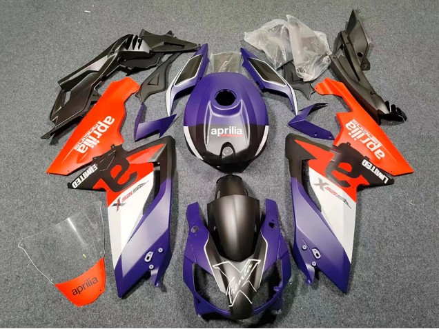 Carenados Moto Aprilia RS125 2006-2011 - Púrpura Oscuro Rojo Negro Blanco Baratos