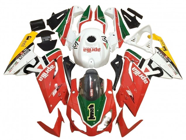 Carenados Moto Aprilia RS125 2006-2011 - Blanco Rojo Verde Baratos