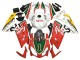 Carenados Moto Aprilia RS125 2006-2011 - Blanco Rojo Verde Baratos