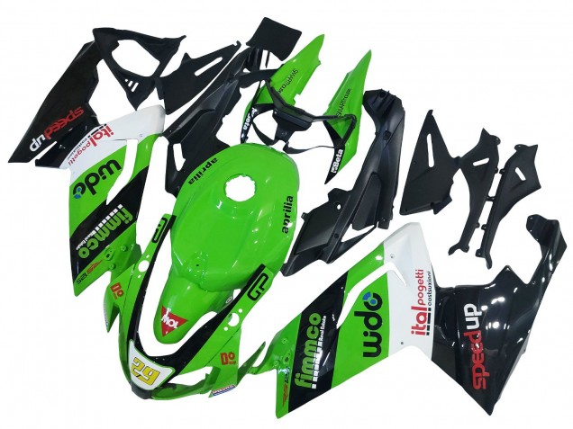 Carenado Moto Aprilia RS125 2006-2011 - Verde Blanco Negro Baratos