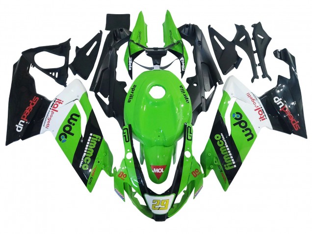 Carenado Moto Aprilia RS125 2006-2011 - Verde Blanco Negro Baratos