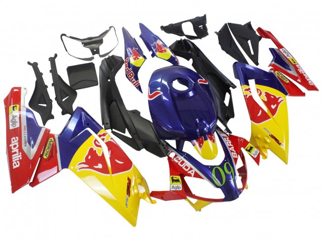 Carenados Moto Aprilia RS125 2006-2011 - Amarillo Azul Oscuro Rojo Bull Baratos