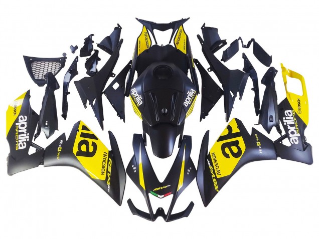 Carenados Moto Aprilia RS4 50 125 2012-2018 - Amarillo Negro Mate Baratos