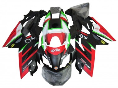 Carenado Moto Aprilia RS4 50 125 2012-2018 - Blanco Rojo Verde Negro Brillante Baratos