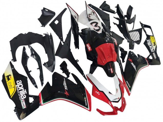 Carenados Moto Aprilia RS4 50 125 2012-2018 - Blanco Rojo Amarillo Negro Brillante Baratos