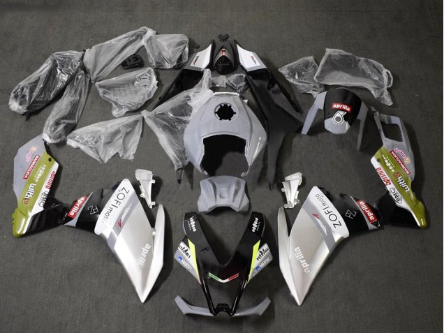 Carenados Moto Aprilia RS4 50 125 2012-2018 - Blanco Plata Gris Negro Baratos