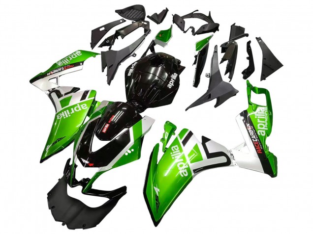 Carenados Moto Aprilia RS4 50 125 2012-2018 - Blanco Verde Negro Brillante Baratos