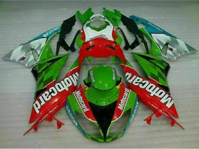 Carenados Moto Kawasaki ZX6R 2009-2012 - Verde Blanco Rojo Negro Azul Motocard Baratos