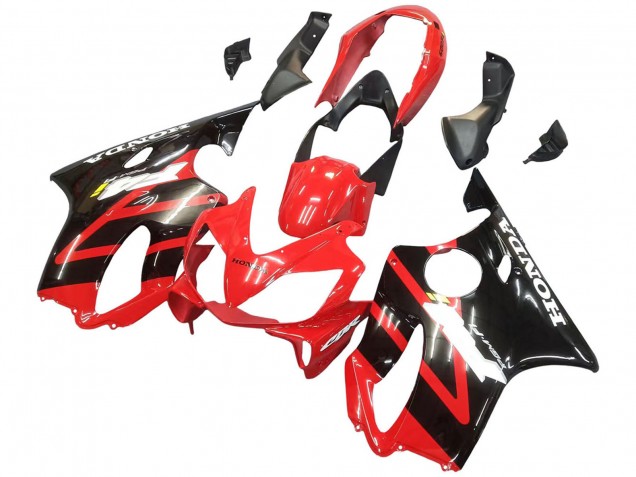 Carenado Moto Honda CBR600 F4i 2004-2007 - Rojo Negro Brillante Baratos