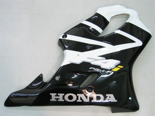 Carenado Moto Honda CBR600 F4i 2004-2007 - Blanco Negro Brillante Baratos