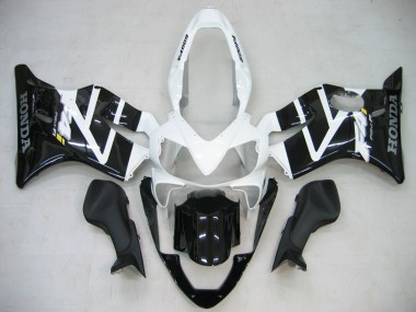 Carenado Moto Honda CBR600 F4i 2004-2007 - Blanco Negro Brillante Baratos