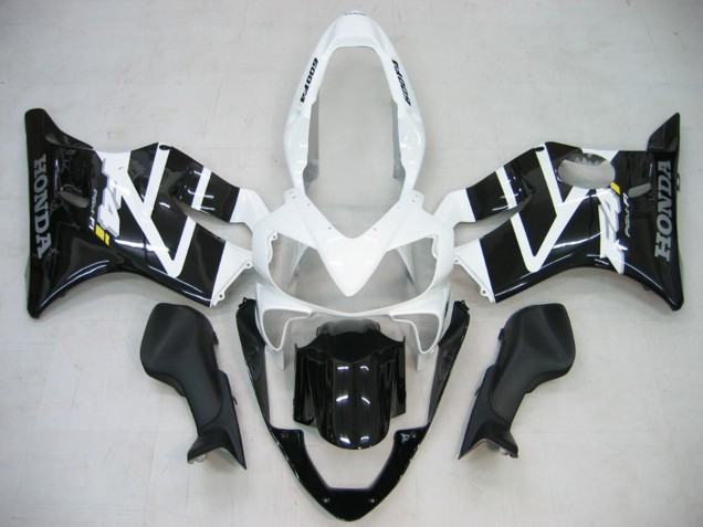 Carenado Moto Honda CBR600 F4i 2004-2007 - Blanco Negro Brillante Baratos