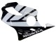 Carenados Moto Honda CBR600 F4i 2004-2007 - Blanco Negro Brillante Baratos