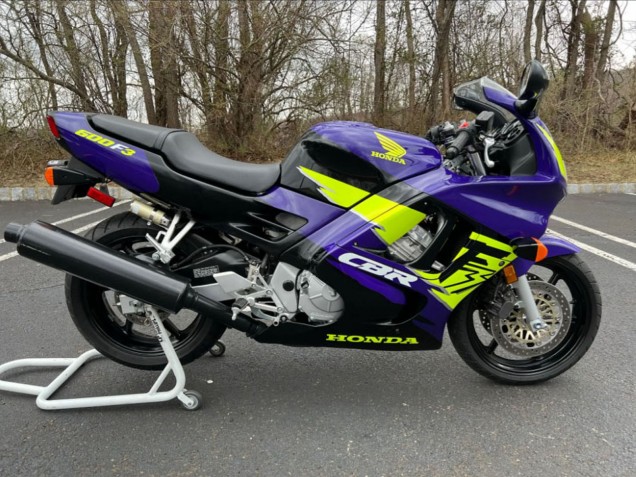 Carenados Moto Honda CBR600 F3 1997-1998 - Azul Neon Amarillo Baratos
