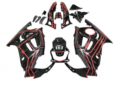 Kits Carenado Moto Honda CBR600 F3 1997-1998 - Rojo Negro Brillante Baratos