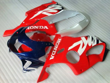 Carenados Moto Honda CBR600 F4 1999-2000 - Blanco Rojo Azul Oscuro Baratos