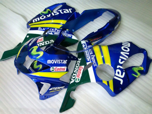 Carenados Moto Honda CBR600 F4 1999-2000 - Azul Amarillo Verde MoviStar Castrol Baratos