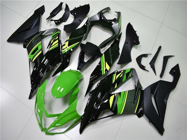Carenados Moto Kawasaki ZX6R 2013-2018 - Verde Amarillo Negro Brillante Negro Mate Baratos