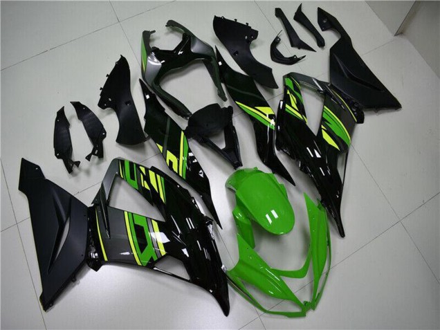 Carenados Moto Kawasaki ZX6R 2013-2018 - Verde Amarillo Negro Brillante Negro Mate Baratos