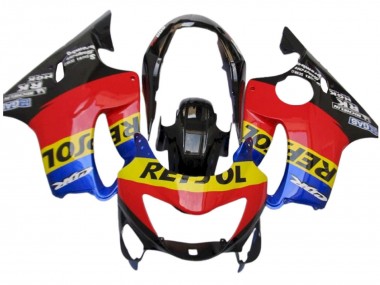Carenados Moto Honda CBR600 F4 1999-2000 - Rojo Amarillo Azul Negro Brillante Repsol Baratos