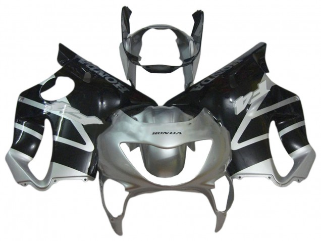 Carenados Moto Honda CBR600 F4 1999-2000 - Plata Negro Brillante Baratos