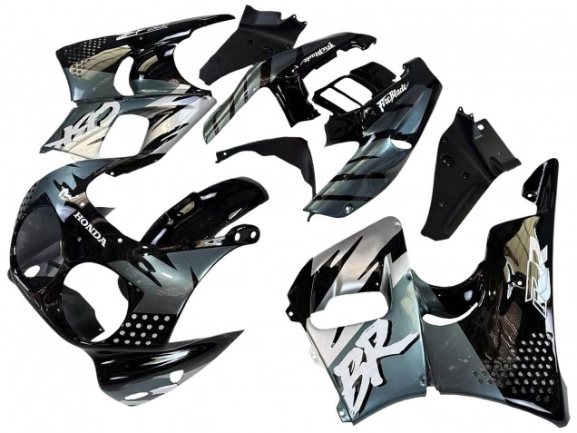 Carenados Moto Honda CBR900RR 893 1992-1993 - Plata Negro Brillante Baratos