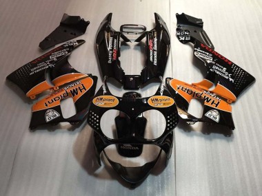 Carenados Moto Honda CBR900RR 893 1992-1993 - Negro Brillante Naranja Hm Plant Baratos