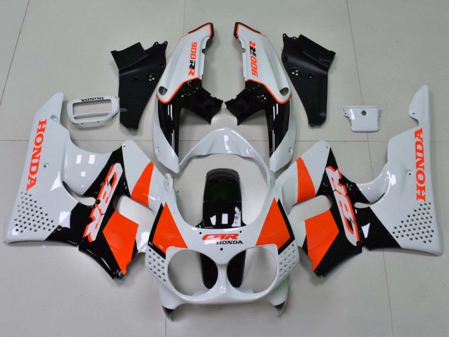 Carenados Moto Honda CBR900RR 893 1992-1993 - Blanco Naranja Negro Brillante Baratos