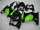 Carenados Moto Kawasaki EX250 2008-2012 - Negro Brillante Verde Baratos
