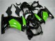 Carenados Moto Kawasaki EX250 2008-2012 - Negro Brillante Verde Baratos