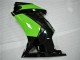 Carenados Moto Kawasaki EX250 2008-2012 - Negro Brillante Verde Baratos